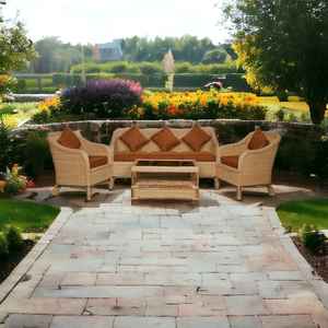 Ensemble de canapés de salon en osier de rotin de luxe de haute qualité meubles de jardin en plein air canapés en rotin en osier canapé en rotin d'extérieur - Product Image 4