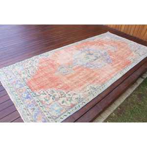 พรมวินเทจสไตล์ตุรกี ขนาด 4x8.9 ฟุต (122x270 ซม.) สีแดงไล่เฉด - Product Image 2