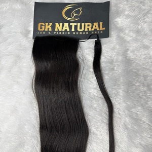 Clip-In Ponytail Weaving Wavy Texture cheveux naturels pour filles et femmes - Product Image 3