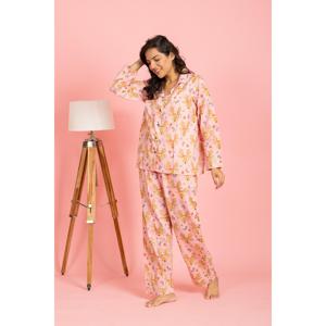 Conjunto de Pijama Julebukk Rosa Claro, Transpirable y Cómodo, Tejido de Spandex con Cintura Elástica y Cordón Ajustable, para Novias y Damas de Honor, Romántico - Product Image 4