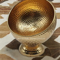 Bol à dattes en métal martelé de style arabe, unique, de luxe, doré, pour fruits, biscuits, décoration de la maison, cadeau de mariage, bol à chocolat