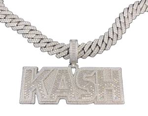 Colgante de Plata de Ley 925, joyería de Hip Hop, colgante de diamante para hombre, colgante personalizado de moissanita - Product Image 2