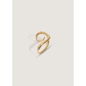 Anillo de Diamantes en Forma de J, Elegantes Anillos de Diamantes en Oro - Product Image 5