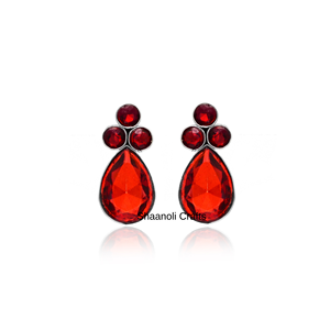 Désherbage porter allemand argent pierre boucles d'oreilles élégantes femmes et filles bijoux faits à la main multi-motif concepteur boucle d'oreille porter - Product Image 5