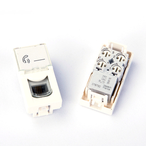 Mosaico de toma de teléfono 78731, RJ11 , 4 contactos, 2 módulos, blanco - Product Image 5