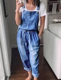 Mono vaquero de pierna ancha recortado con Tirantes ajustables en la cintura para mujer Casual-Party-Técnicas lavadas de estilo sexy con logotipo - Product Image 2