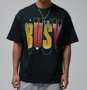 Logo personnalisé T-Shirt pour hommes de luxe 100% coton lourd nouveau Design coupe ample Boxy imprimé T-shirt Collection de luxe - Product Image 1