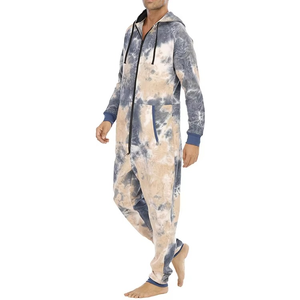 Tie Dye Deux Pièces Hommes Hoodies Joggers Zipper Survêtement/Vente en Gros Vêtements Casual Workout Hoodies avec Joggers Survêtement Ensemble - Product Image 4