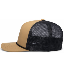 Gorras Trucker Personalizadas al por Mayor de 5 Paneles Ajustables con Cuerda, Gorras Snapback Lisas para Hombre y Mujer, Visera Ligeramente Curvada, Malla Transpirable - Product Image 4