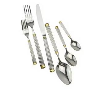 Juego de Cubiertos de Acero Inoxidable de Lujo Moderno con Mango Anudado, Ecológico y Apto para Lavavajillas - Product Image 2