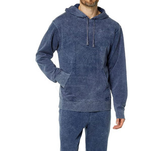 OEM Service Wholesale Men Winter Acid Wash <b>Hoodies</b> <b>Plain</b> Dyed Customized Colors & Logo Made in Pakistan - Product Image 3