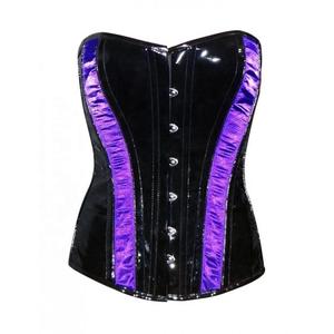 Corsé de Cuero Blanco Satinado, Lencería, Control Ligero, Transpirable, con Cierre, Personalizable, Proveedor, Fabricante, Pakistán - Product Image 1