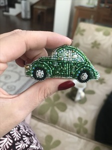 Nouveauté : porte-clés brodé de perles personnalisées et accessoires de sac en perles de rocaille, breloques de sac brodées à la main en perles de rocaille - Product Image 6