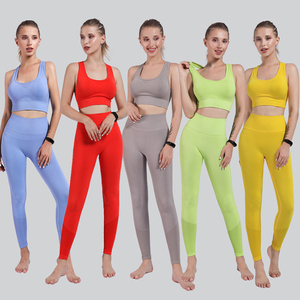 Gym fitness sets for Yoga seamless 2 Piece Gym Activewear high Workout Sports Yoga wear Comfortable fitness Women custom gym set - Product Image 2