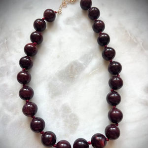 Joyería de moda de alto pulido, collar de resina a buen precio, diseño moderno, collar de cuentas de resina epoxi Natural hecho a medida - Product Image 1