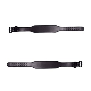 เข็มขัดยกน้ำหนัก4นิ้วแบบกำหนดเองเข็มขัดออกกำลังกายหนังวัวซ่อนพร้อมเหล็กสำหรับใส่เข็มขัดหนังรัดเอวด้านหลังเพื่อความปลอดภัยโลโก้ - Product Image 4