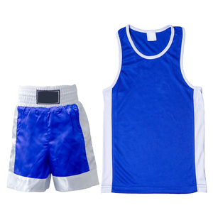 Latest Design Stretch Quick Dry Lightweight 100% <b>Polyester</b> Customizable Brand Martial Arts Boxing Uniform <b>Boxer</b> Kickboxing Vest - Product Image 2