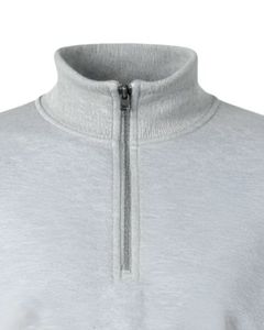 Sweat-shirt à fermeture éclair sur le devant pour homme, décontracté, chaud, en molleton, mélange de coton doux, manches longues, haut d'hiver avec poche kangourou, OEM personnalisé - Product Image 5