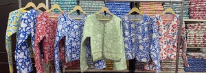 Wholesale Lot Of Block Print Short Jacket Partywear Women Winter Jacket And Coat Handmade - Product Image 3