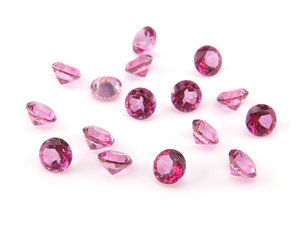 Venta al por mayor de piedras preciosas de cuarzo zafiro natural a granel 10mm 12mm cristales facetados de topacio Rosa corte brillante Faza piedras preciosas sueltas rosas - Product Image 5