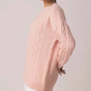 Pull-over de sport pour femme, oversize, 100% coton, respirant, séchage rapide, col en V, avec robe pull-over d'hiver - Product Image 2