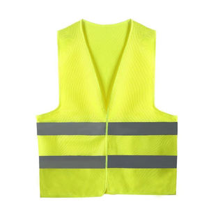 Chaleco de seguridad sin mangas de alta visibilidad con cinta reflectante para trabajadores de la construcción y exteriores - Product Image 5
