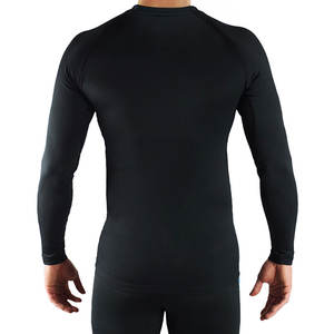 Meilleures ventes, vêtements d'entraînement MMA, tenue de combat sans kimono, rashguard en spandex de compression, couleur unie, manches longues, matière respirante, coupe ajustée, homme - Product Image 3