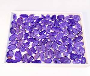 Charoite naturelle Cabochon gros pierres précieuses Charoite pierres précieuses en vrac pour la fabrication de bijoux Agate pierre bijoux pierres précieuses - Product Image 2