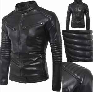 Chaqueta de piel de vaca auténtica de invierno para hombre personalizada informal chaqueta gruesa de moda con cremallera OEM servicio al por mayor crudo - Product Image 2