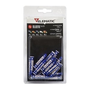 Elematic Blister Tassello Bluefix 8 Con Vite 10 Pezzi - Product Image 1