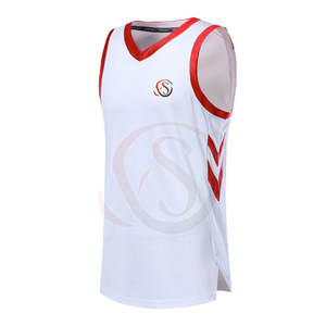Camisetas de Baloncesto Personalizadas, Duraderas, Reversibles, Transpirables, con Estampado Sublimado, sin Mangas, Cuello en V, para Hombre, en Stock - Product Image 1