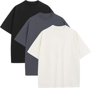 T-shirt pour homme en coton 100% respirant et écologique, imprimé à l'écran, tricoté, service OEM, prix de gros bon marché - Product Image 1