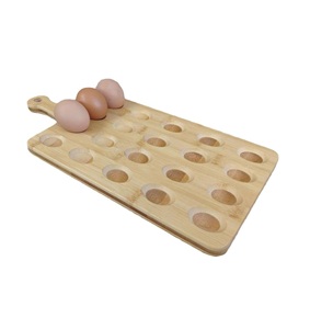 Plateau à oeufs en bois de différentes tailles pour accessoires de cuisine plateau à oeufs de stockage de vaisselle à des prix abordables. - Product Image 4