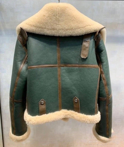 Chaqueta de Venta caliente para chaquetas de piel sintética de piel de oveja genuina Premium cálida de invierno para hombres - Product Image 2