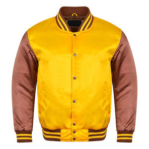 แจ็คเก็ตตัวแทนแขนหนังปักโลโก้คุณภาพระดับพรีเมียม / การออกแบบล่าสุดแจ็คเก็ตตัวแทนผู้ชายที่สะดวกสบายและปรับได้ - Product Image 1