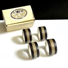 ห่วงรัดผ้าเช็ดปากทำจากไม้สี่เหลี่ยมที่หรูหราพร้อมสไตล์อเมริกันที่ขัดเงาสูงเป็นมิตรกับสิ่งแวดล้อมสำหรับงานแต่งงานฟังก์ชั่นขององค์กรและงานรื่นเริง - Product Image 2