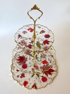 ZONE D'AFFICHAGE FAIT À LA MAIN DIY 3 Tier Forme Ronde Plateau De Fruits Époxy Moule Plateau De Thé Table Moule En Silicone pour Arts En Résine - Product Image 3