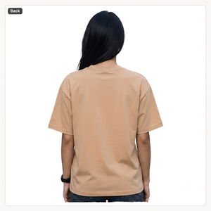 Camiseta Oversize con Estampado Gráfico para Mujer - Hombros Caídos, Estilo Urbano, Diseño de Dibujos Animados, Ajuste Holgado, Largo Casual, 100% Algodón, con Logo - Product Image 2