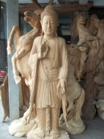 Bouddha en bois poli Bali Sculpture bouddhiste religieuse gravure complexe maison Art cadeau fabriqué signe décoratif artisanat en boîte