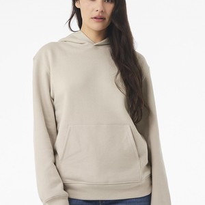 Alta Calidad Ecológica mujer 400 Gsm francés Terry cremallera Sudadera con capucha de gran tamaño manga larga sudadera cuello ancho logotipo personalizado - Product Image 6
