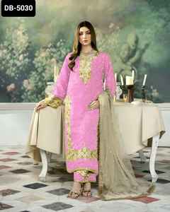 Vêtements ethniques indiens tenue traditionnelle broderie dorée travail Jimmi Cho matériel Salwar Kameez costume pour mariage Festival porter - Product Image 3