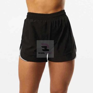 Gym Workout <b>Zipper</b> Fitness Sports Double Layer <b>Shorts</b> with Pockets for Women - Product Image 5