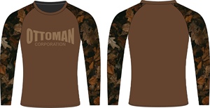 ออกแบบโลโก้ของคุณเองได้ตามต้องการ  ชุดรัดรูปแขนยาวพิมพ์ลายด้วยความร้อน ผ้าสแปนเด็กซ์/ไนลอน แห้งเร็ว  รุ่นใหม่ล่าสุดสำหรับ MMA สำหรับผู้ใหญ่ - Product Image 4