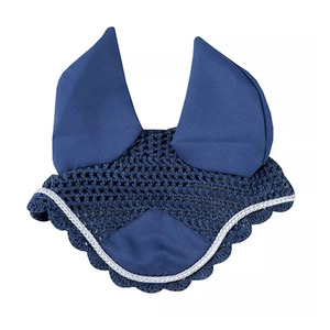 Venta al por mayor personalizar el diseño de alta calidad Horse Fly Control Ear Bonnet Horse Riding Ear Bonnet OEM Proveedor Precio al por mayor - Product Image 1