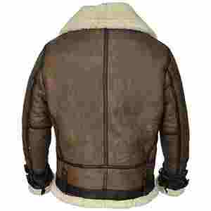 Chaqueta de Piel de Oveja Auténtica para Hombre, Estilo Bomber, a Prueba de Viento, con Ropa Personalizada, Nueva Moda, Más Vendida - Product Image 3