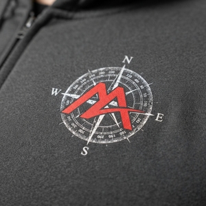 MATTIERA <b>Men</b> <b>Black</b> Compass Graphic Pullover <b>Hoodie</b> Red Logo Fleece Sweatshirt Streetwear Casual Hooded Sweatshirt Custom Factory - Product Image 4