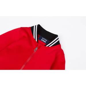 Varsity Jacket Zip Up Letterman Jacket Survêtement Printemps Automne Vêtements Rose Chaud - Product Image 5