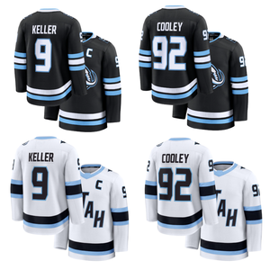 Jersey Hoki Es Utah Grosir untuk Pria # 9 Clayton Keller & # 92 Kaos Logan Cooley Seragam Olahraga Laris Manis - Product Image 1