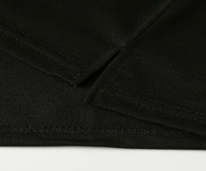 Camiseta Casual Urbana para Hombre en Negro, 100% Algodón, Manga Corta, Tejido Transpirable, Diseño Liso, Talla Adulto - Product Image 4
