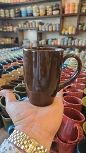 Everyday <b>Ceramic</b> Coffee <b>Mug</b> 350ml Plain Tea Cup Dishwasher & Microwave Safe Durable Neutral Drinkware for Home or Office - Product Image 2